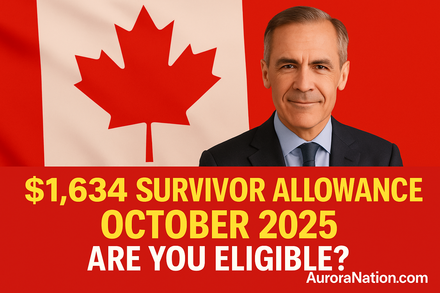 $1,647 Canada Survivor Allowance in October 2025