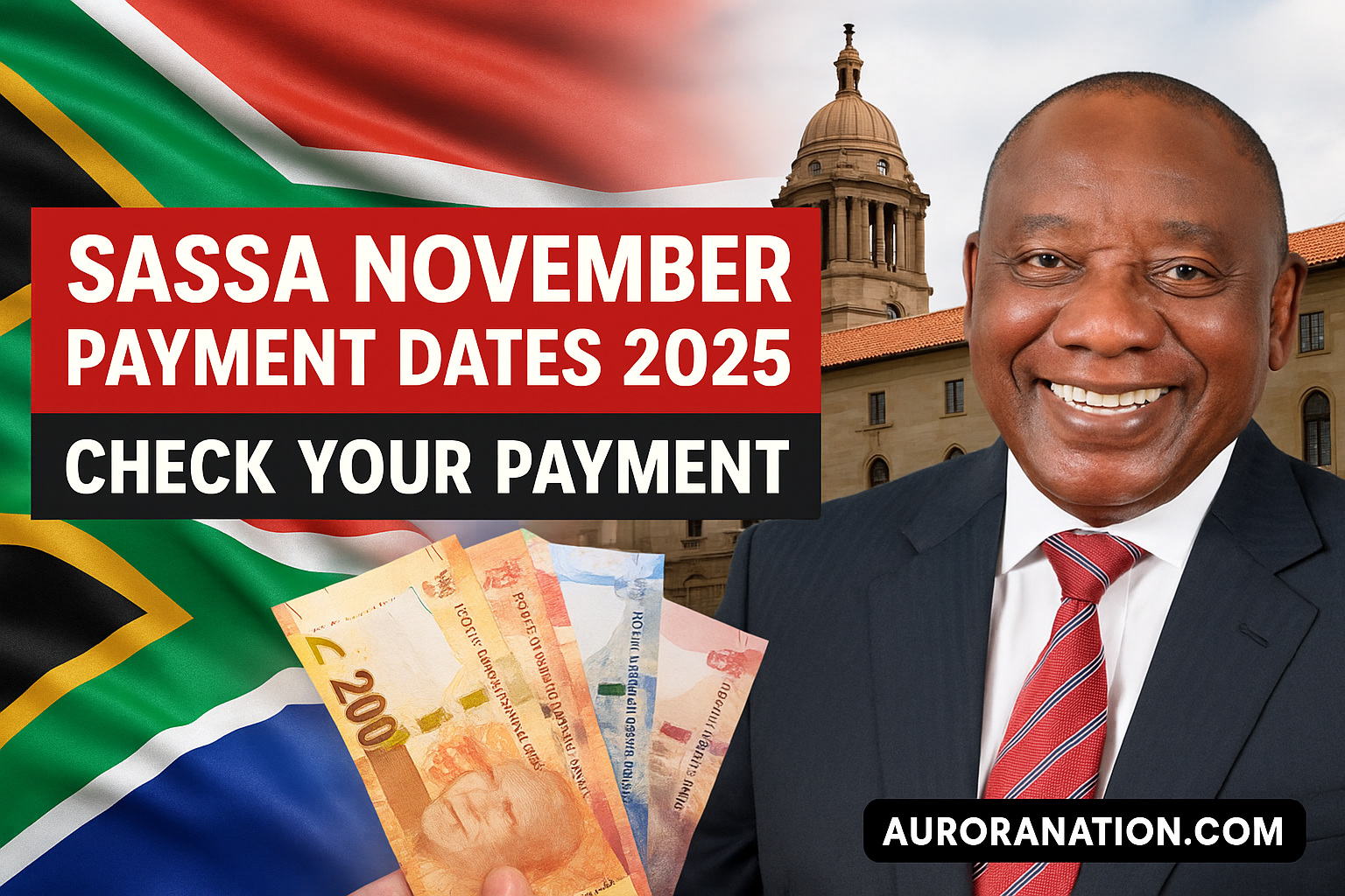 November SASSA Payment Dates